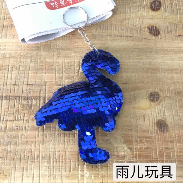 Double-sided sequin pendant, gashapon box, keychain, plush pendant, sequin flamingo, sequin pendant, gashapon pendant Specification drawing