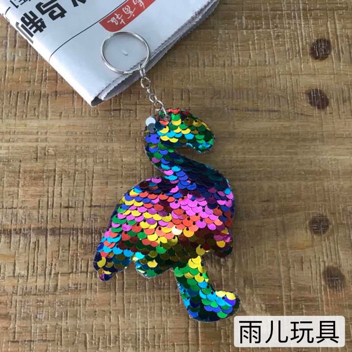 Double-sided sequin pendant, gashapon box, keychain, plush pendant, sequin flamingo, sequin pendant, gashapon pendant Item Picture