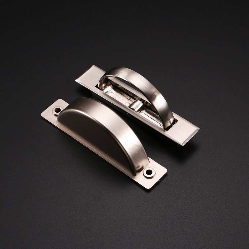 Tatami handle, concealed floor platform special concealed handle, invisible rotating embedded drawer back cover concealed handle Application Scenario