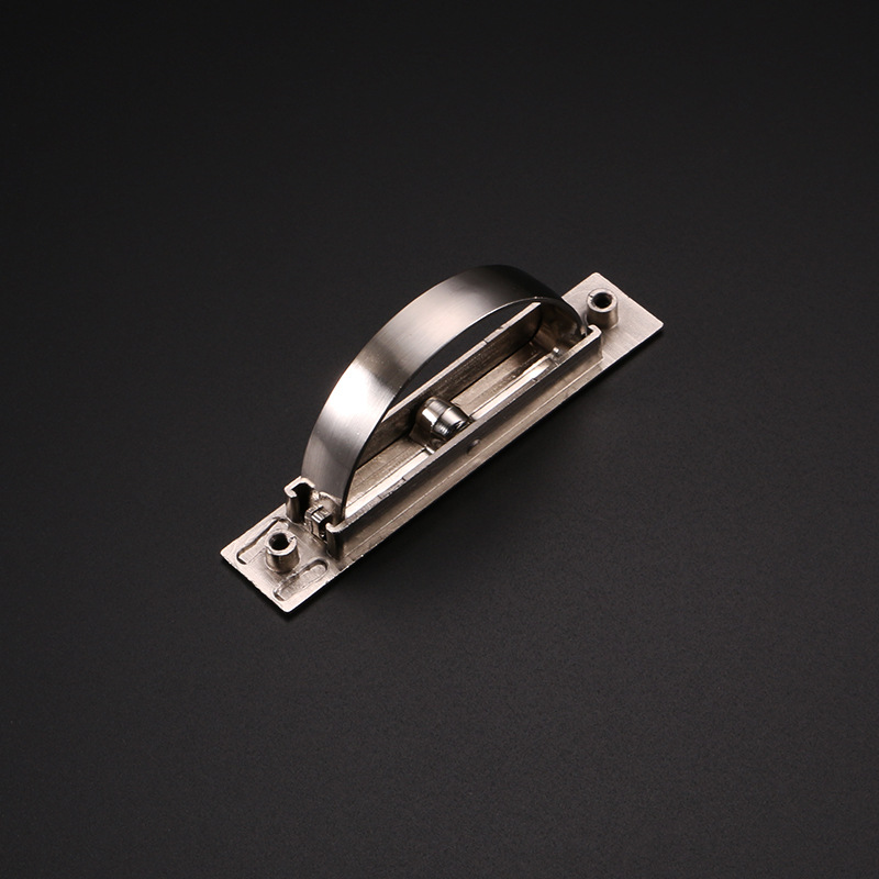 Tatami handle, hidden embedded concealed handle, 180-degree flip, invisible embedded floor cabinet door furniture handle details Picture