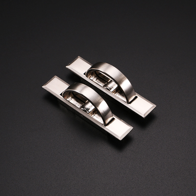 Tatami handle, concealed floor platform special concealed handle, invisible rotating embedded drawer back cover concealed handle details Picture