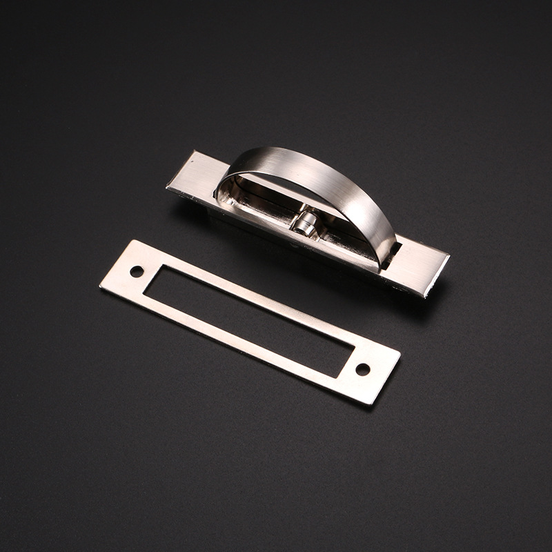 Tatami handle, hidden embedded concealed handle, 180-degree flip, invisible embedded floor cabinet door furniture handle Specification image