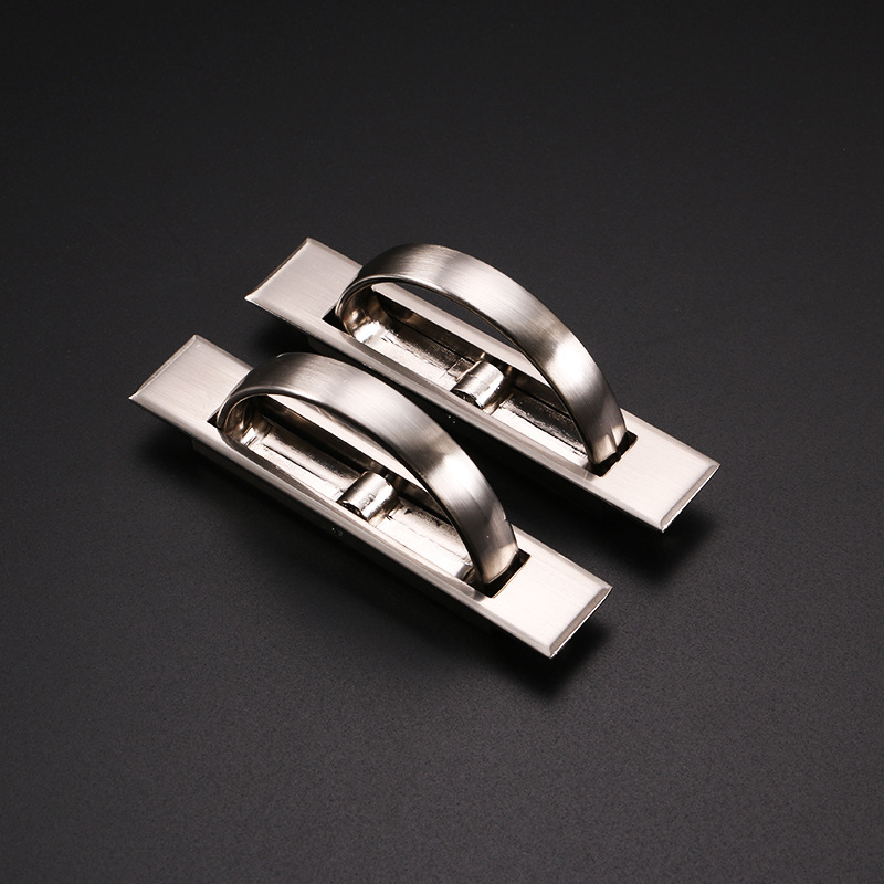 Tatami handle, concealed floor platform special concealed handle, invisible rotating embedded drawer back cover concealed handle Specification image