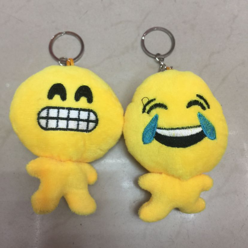 Customized plush toys, plush pendants, emoji pendants, QQ emoji keychains, emoji body pendants details Picture