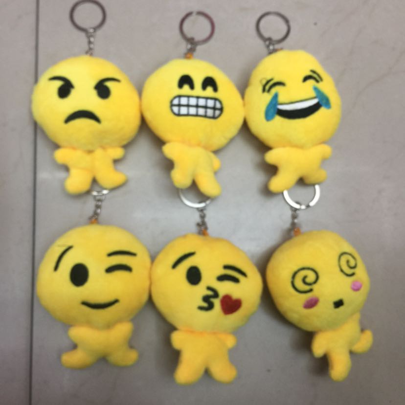 Customized plush toys, plush pendants, emoji pendants, QQ emoji keychains, emoji body pendants Specification image