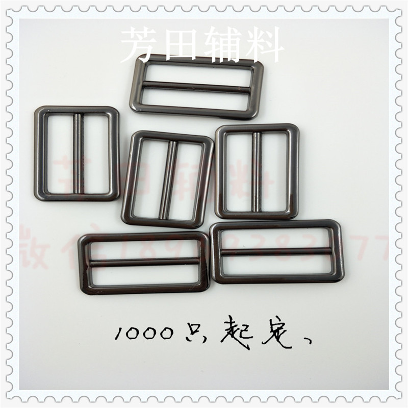 34mm inner diameter alloy three-speed buckle Luggage Decoration buckle Fine accessories Other categories Special Model A123 gun black day button Application Scenario