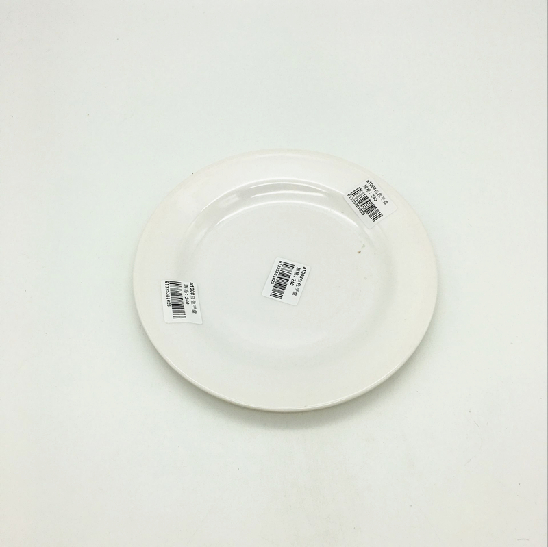 Sunshine Department Store's imitation porcelain tableware plates, white flat base, vegetable plates, dumpling plates, dinner plates and dessert plates Application Scenario