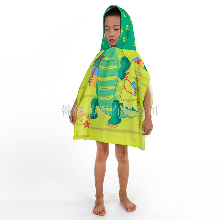 Toalla de playa portátil al aire libre para viajar niños chal capa absorbente details Picture