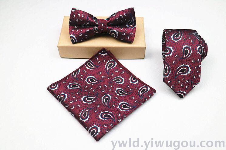 Tipo de orden hombre novio mejor hombre show vestido floral color corbata pajarita pañuelo de bolsillo Specification image