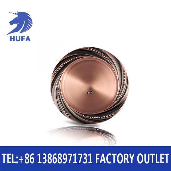 Mutual rose gold pearl plate, stainless steel red copper plate, craft plate, hookah plate, stainless steel plate details Picture