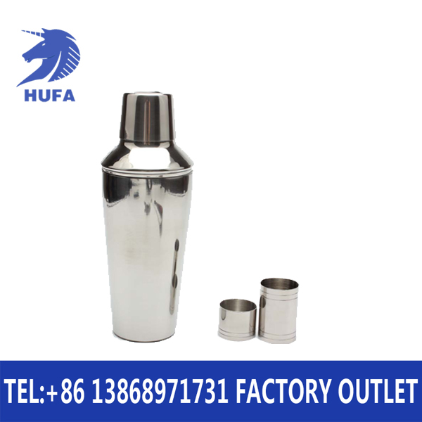 Six-piece cocktail shaker set, classic style cocktail mixing tools set, Shaker cup set Specification image