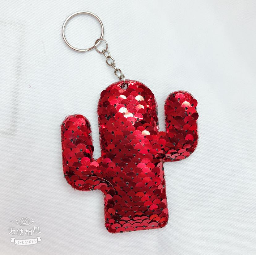 New sequin pendants, ultrasonic sequin pendants, cartoon sequin pendants, sequin keychains, cactus sequin buckles Application Scenario