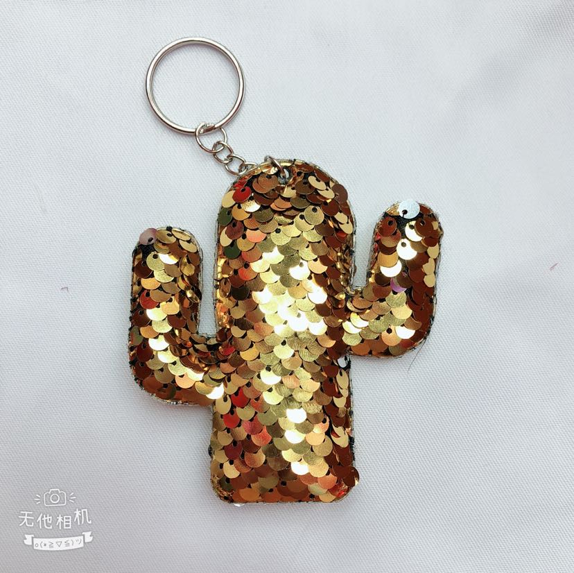 New sequin pendants, ultrasonic sequin pendants, cartoon sequin pendants, sequin keychains, cactus sequin buckles Specification drawing