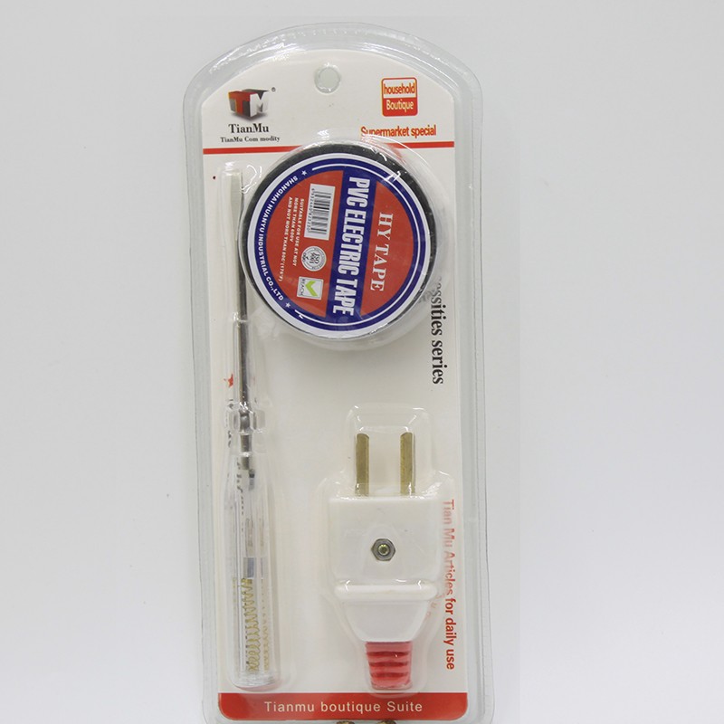 TM测电笔插头胶布3件套家用小工具批发