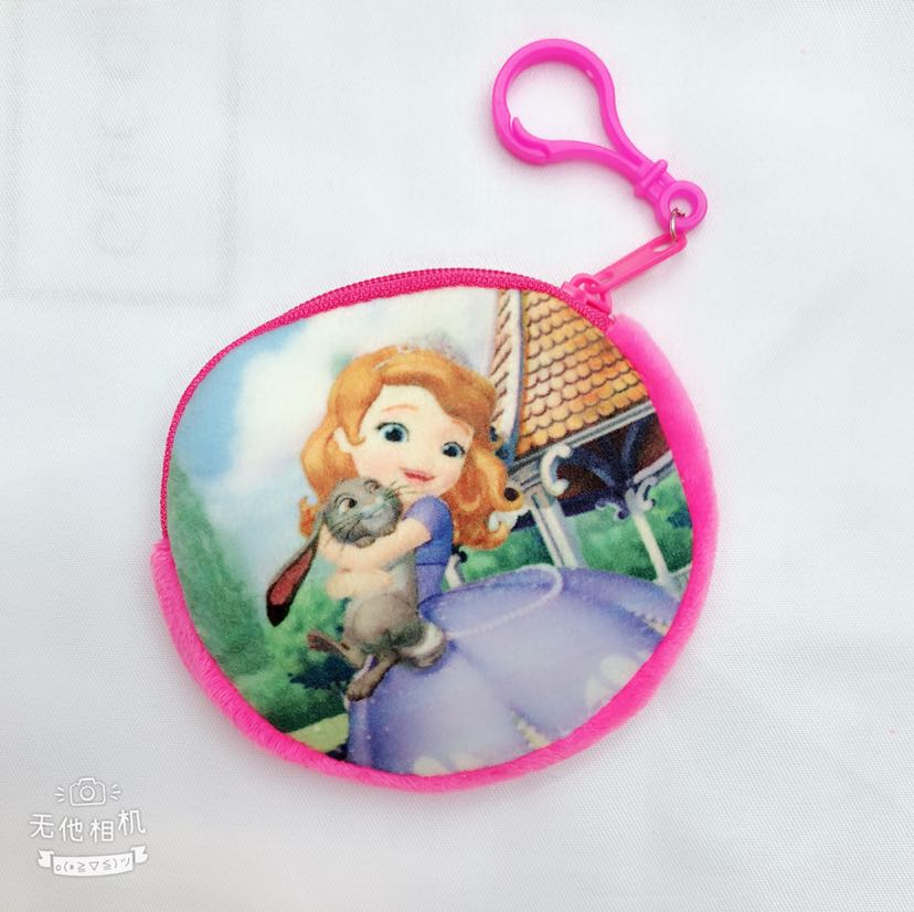 Plush wallet, coin purse, printed wallet, 10cm border wallet, Sophia wallet Application Scenario