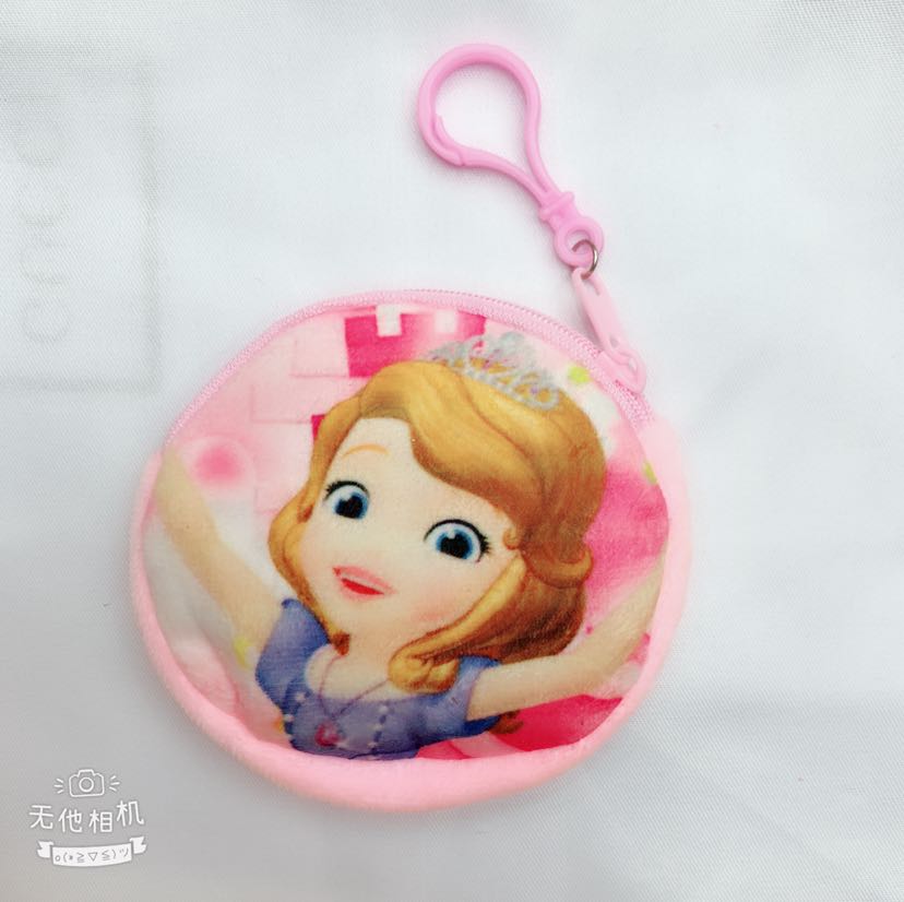 Plush wallet, coin purse, printed wallet, 10cm border wallet, Sophia wallet