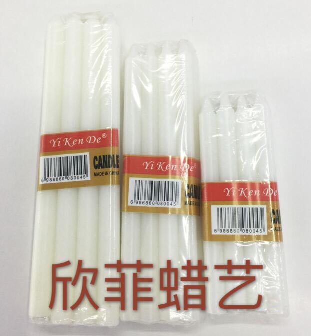 Decorative CRAFT POLE WAX classic European smokELESS tastELESS POLE WAX romantic wedding ivory white white long pole wax