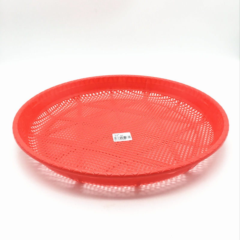 Sunshine Department Store red rice sieve, household plastic flour sieve, thickened round sieve, multi-purpose drying sieve details Picture