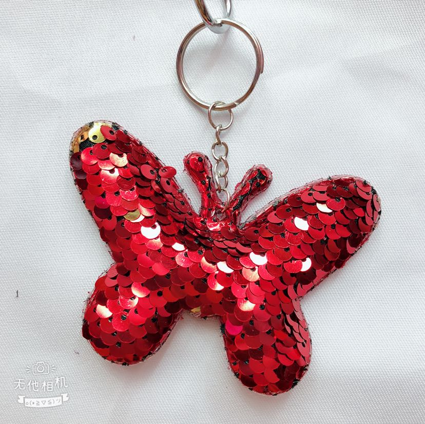 Ultrasonic sequin pendant, sequin keychain, cartoon sequin pendant, butterfly pendant, sequin butterfly pendant Application Scenario