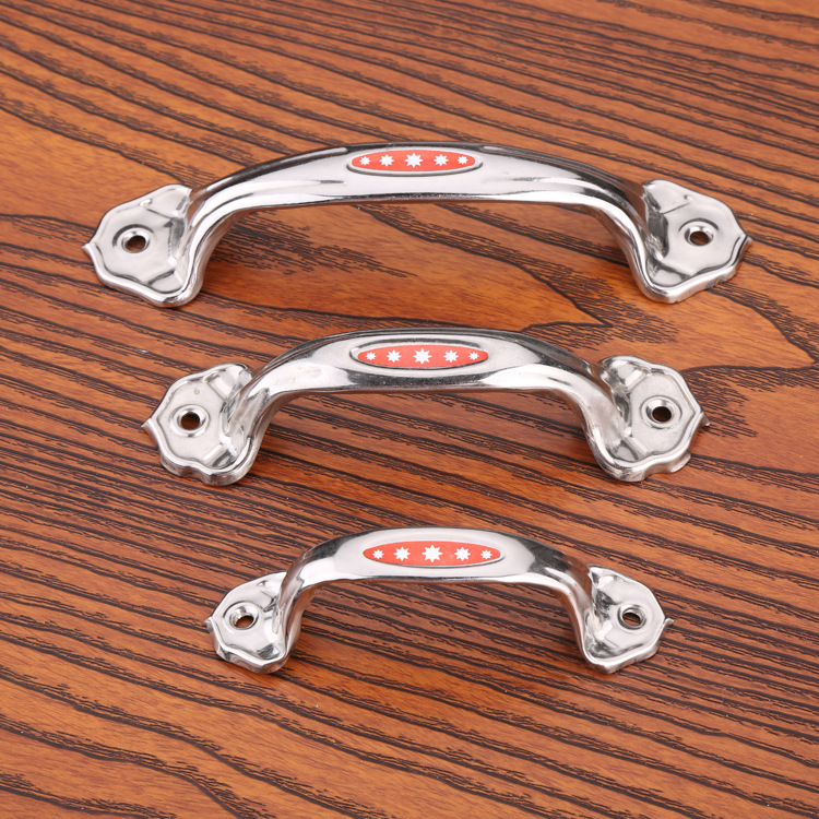 Factory wholesale 4.5.6-inch stainless steel 304 five-pointed star patterned handle, door and window cabinet door hardware accessories handle Item Picture