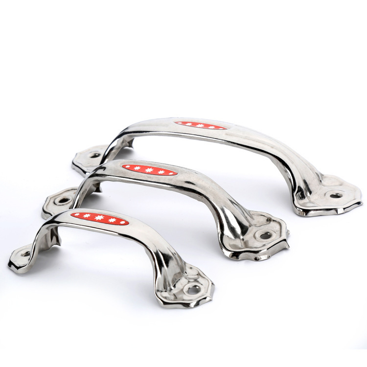 Factory wholesale 4.5.6-inch stainless steel 304 five-pointed star patterned handle, door and window cabinet door hardware accessories handle details Picture