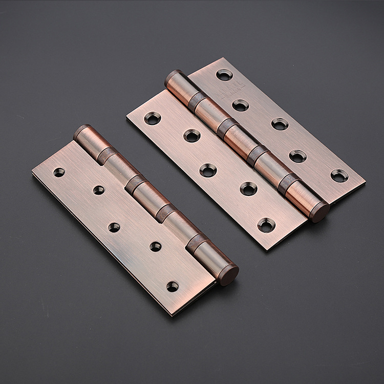 High-end stainless steel hinges, 5*3 flat opening silent bearing hinges, various steel door hardware accessories hinges Specification image