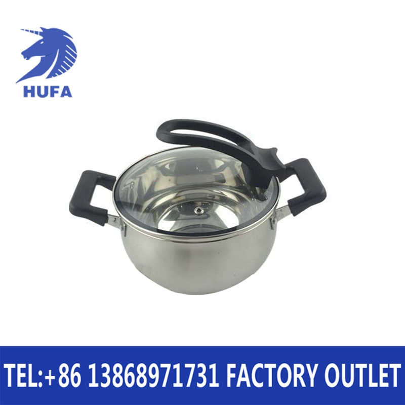 Stainless steel 12-piece set pot/outlet pot, arc-shaped pot, double-bottom pot, set pot, soup pot Specification image