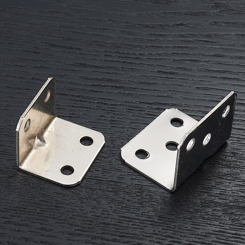 Wholesale of stainless steel right-angle brackets for hardware accessories, furniture fasteners, and stainless steel L-shaped Angle brackets Specification image