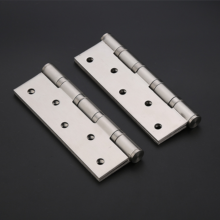 High-end stainless steel hinges, 5*3 flat opening silent bearing hinges, various steel door hardware accessories hinges details Picture