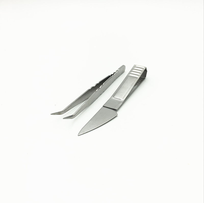 Sunshine Department Store bagged kitchenware set: Multi-functional hair remover, Pighair clip, Stainless steel flat-mouthed tweezers Specification image