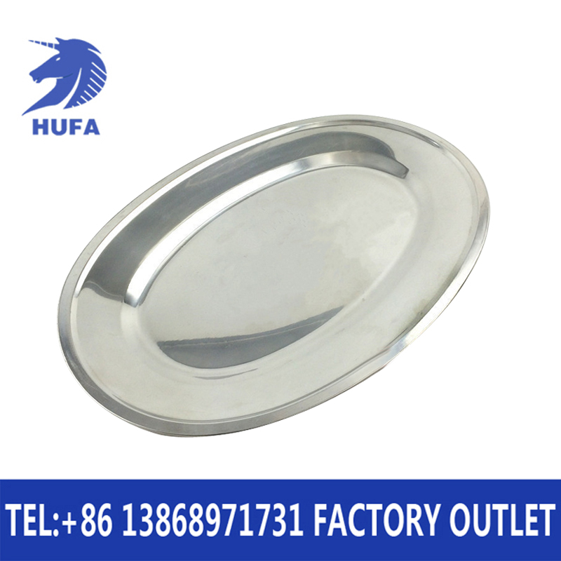 12-inch - 28-inch stainless steel egg and gold egg plates, kitchenware, hotel supplies, fish plates details Picture