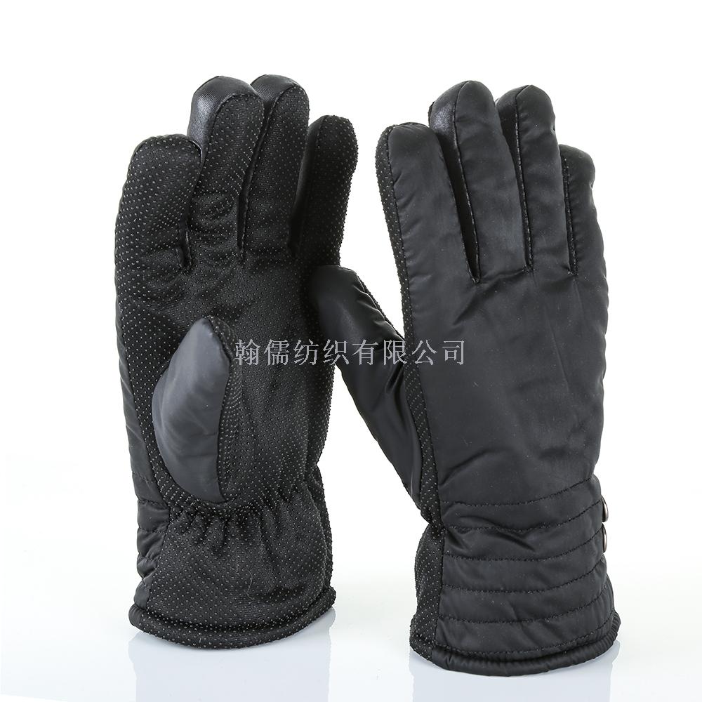 Winter waterproof down fabric gloves, cute thickened gloves, warm gloves Specification image