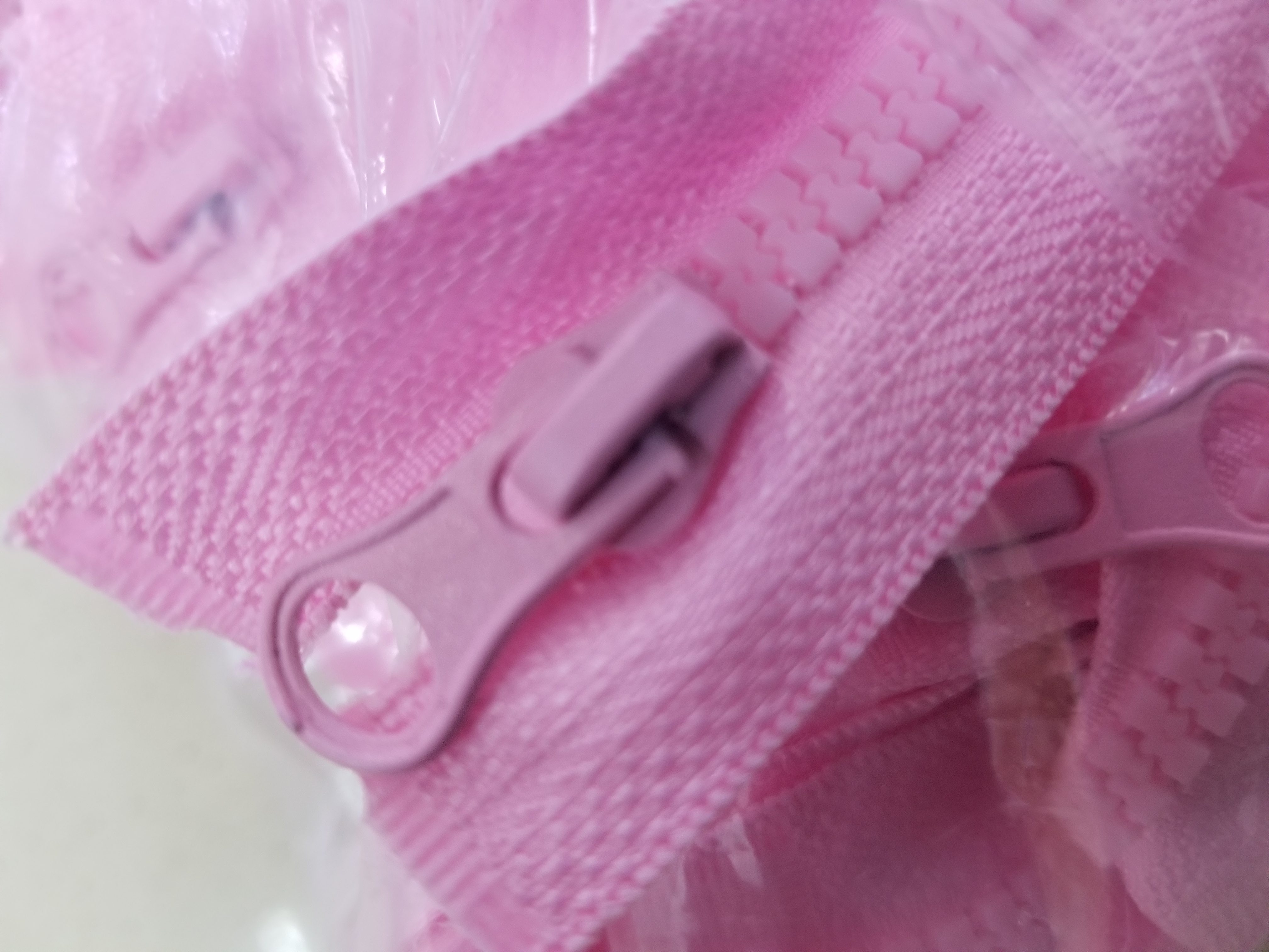 5 resin zipper opening pink 53cm dress front zipper spot