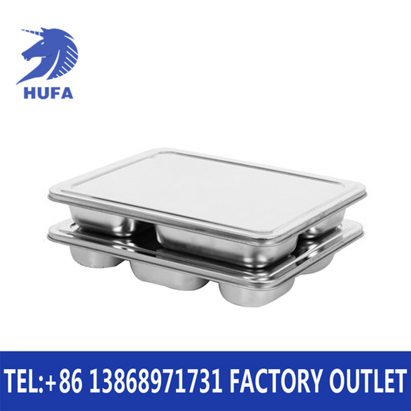 Canteen covered square and round covered fast food plates, compartments bento boxes, student and kindergarten bento boxes, plates