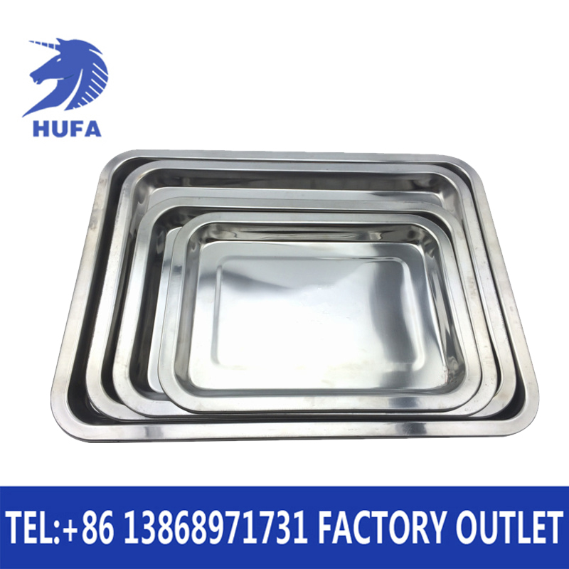 Thickened stainless steel shallow square baking trays and rectangular baking trays for hotel dining hall supplies Application Scenario