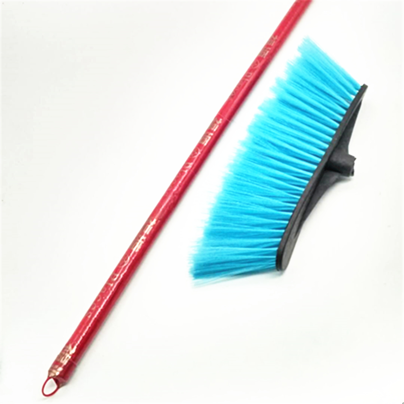 Sunshine Department Store's wooden handle widened plastic broom, hard bristle broom factory, household broom, single cleaning tool Specification image