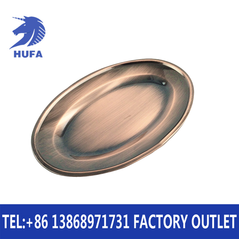 12-inch - 28-inch stainless steel egg and gold egg plates, kitchenware, hotel supplies, fish plates Specification image