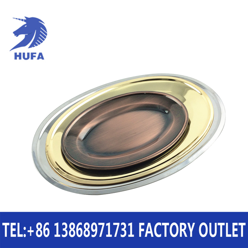 12-inch - 28-inch stainless steel egg and gold egg plates, kitchenware, hotel supplies, fish plates Application Scenario