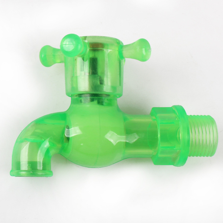 PVC plástico grifo válvula de bola mango cruzado boquilla de agua de plástico plástico PP grifo de agua fría Specification image