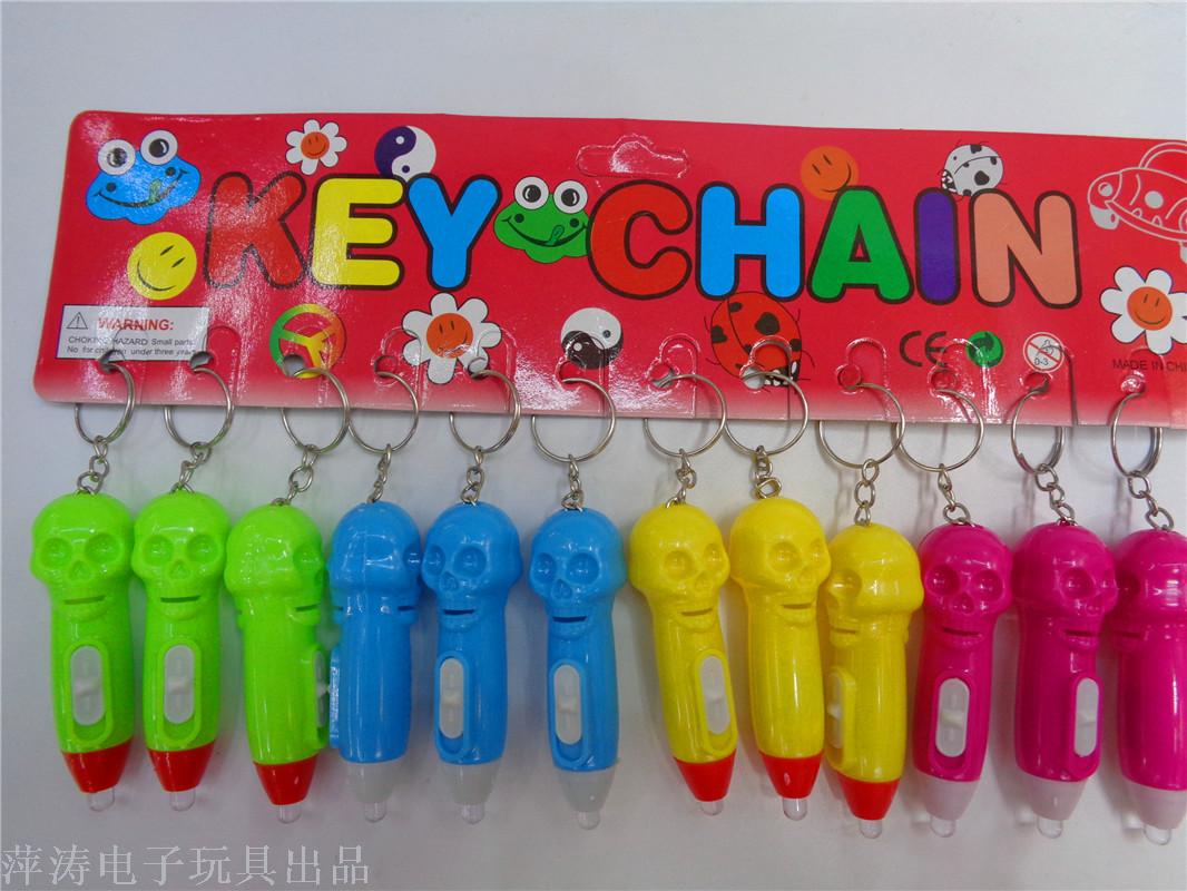 Children's toys, ghost head keychain lights, free gifts, LED night lights, illuminated street stalls, direct sales from the manufacturer