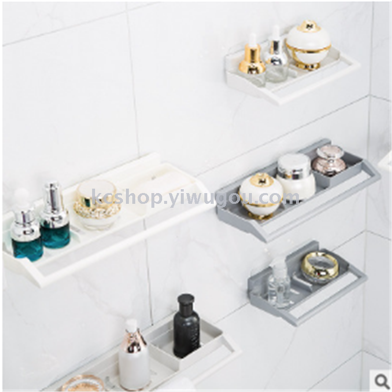 Seamless wall-mounted storage rack, bathroom towel storage rack details Picture
