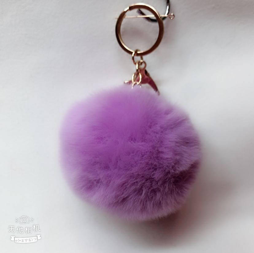 Plush toy plush pendant, counterfeit rex rabbit hairball keychain, hairball pendant Application Scenario