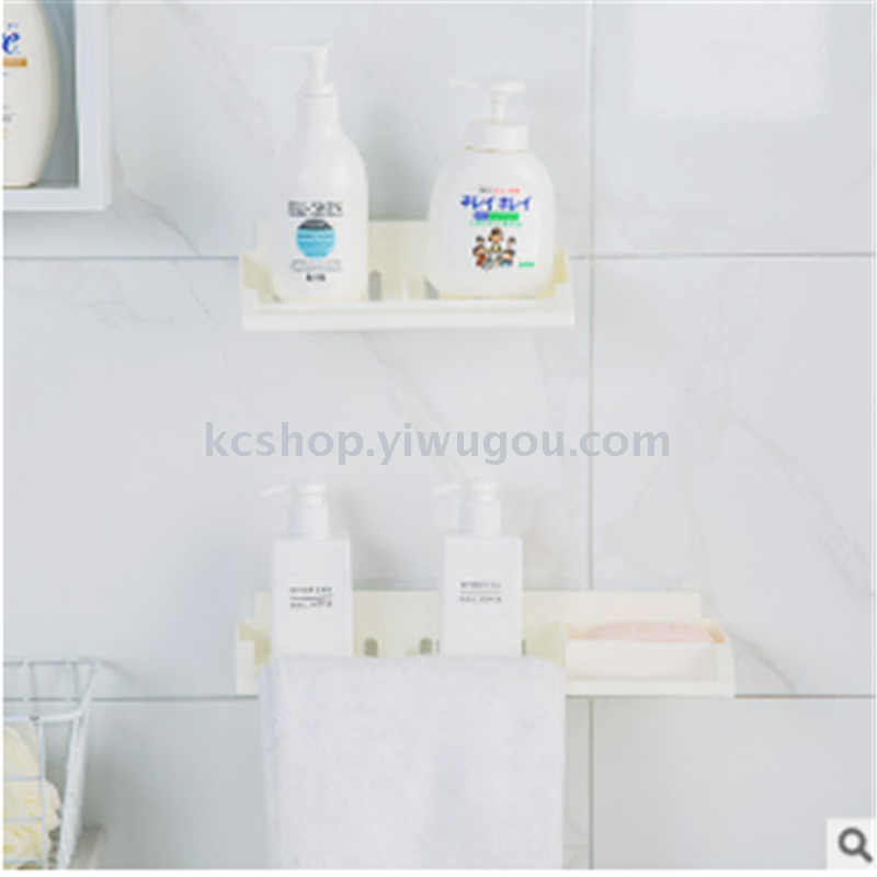 Seamless wall-mounted storage rack, bathroom towel storage rack Application Scenario