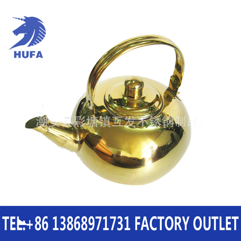 Gold-plated exquisite stainless steel non-magnetic kettle with a strainer, creative craft kettle, tea set, spherical tea kettle with a strainer, made of high-quality stainless steel tableware, tea sets and kettles