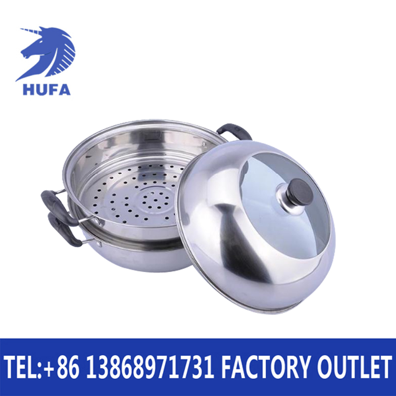 不锈钢蒸锅/蒸锅/蒸笼竹/煮饭的锅/不锈钢大蒸锅细节图