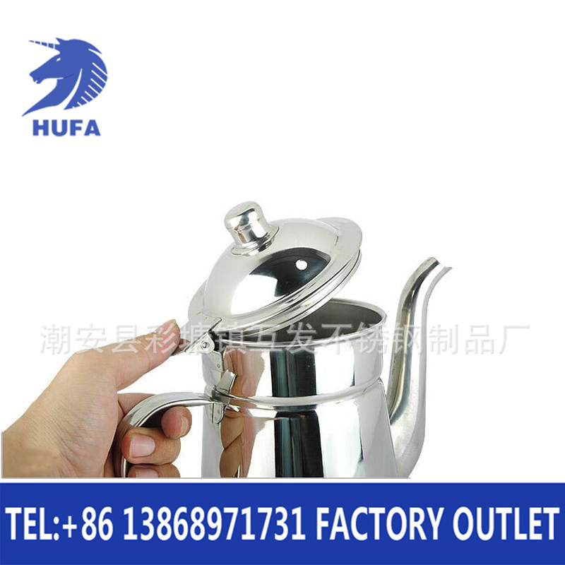 High-quality Swan cold water kettle hotel supplies, non-magnetic leisure stainless steel teapot, Swan cold water kettle, Swan cold water kettle, swan shape, exquisite, fashionable, noble and elegant, with a double-opening lid design for safety Specification image