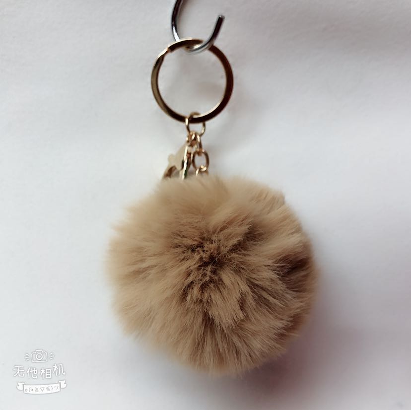 Plush toy plush pendant, counterfeit rex rabbit hairball keychain, hairball pendant Specification image