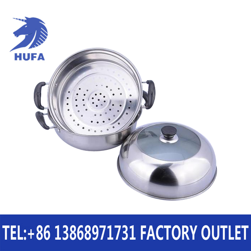 不锈钢蒸锅/蒸锅/蒸笼竹/煮饭的锅/不锈钢大蒸锅产品图