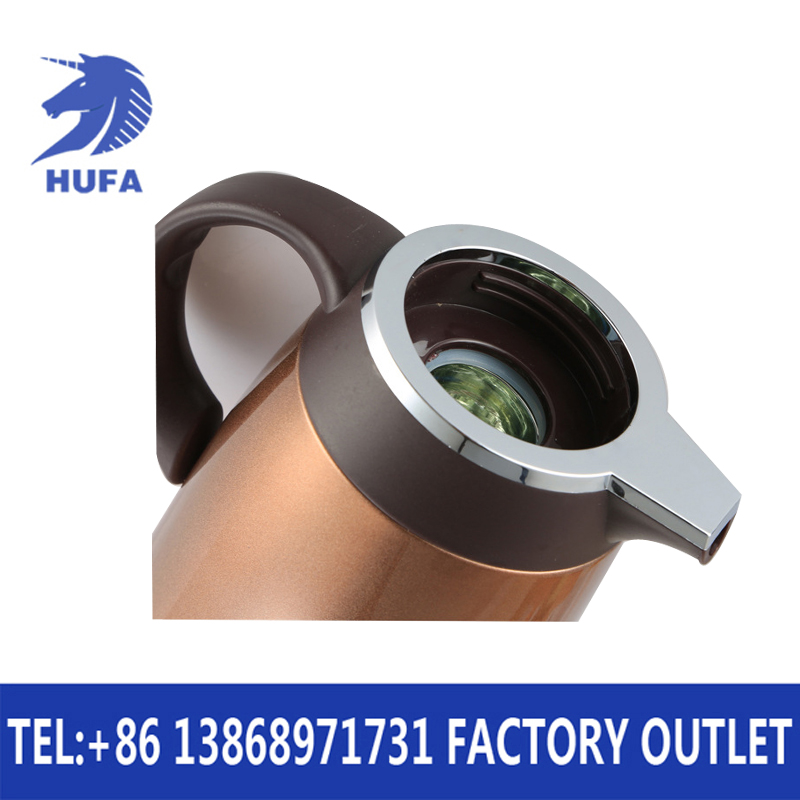 Hotel supplies: stainless steel shell, glass inner liner, insulated thermos, glass coffee pot details Picture