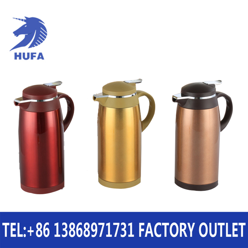 Hotel supplies: stainless steel shell, glass inner liner, insulated thermos, glass coffee pot Application Scenario